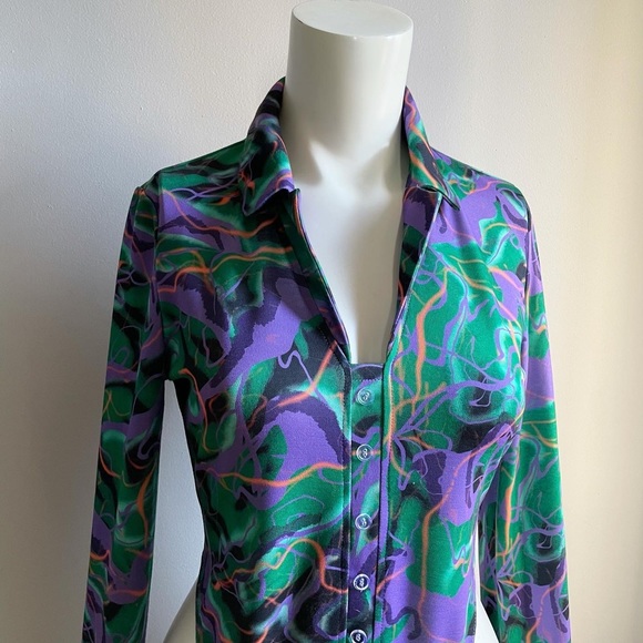 NWT Local Heroes Abstract Print Bodysuit and Skirt. - Picture 6 of 8